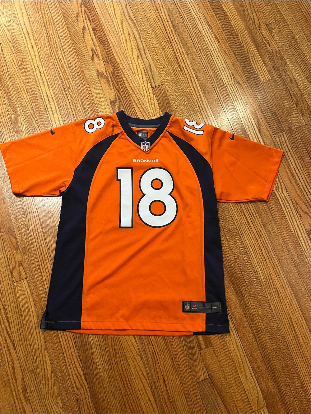 Nike Youth NFL Denver Broncos #18 Orange Football Jersey
